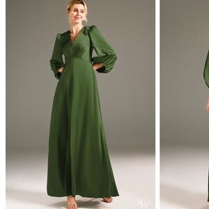 Elegant Green Maxi Dress